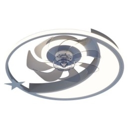 Designer Touch Decorative Moon Ceiling Fan Light Creativity Ceiling Lamp