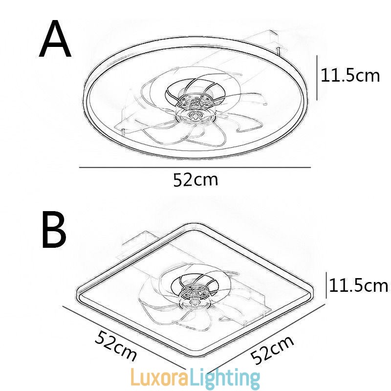 Designer Touch Decorative Modern Ceiling Fan With Lights Remote Control Ventilador Lamp