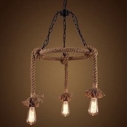 Designer Touch Decorative American Country Hemp Chandelier