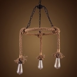 Designer Touch Decorative American Country Hemp Chandelier