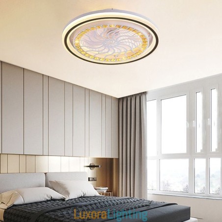 Designer Touch Decorative Intelligent Ceiling Fan With Light Stepless Dimming Decoration