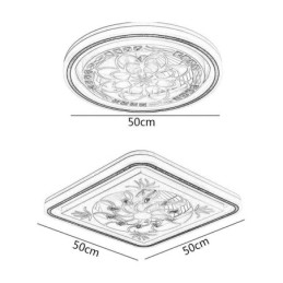 Designer Touch Decorative Intelligent Ceiling Fan With Light Stepless Dimming Decoration