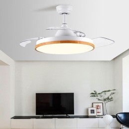 Designer Touch Decorative Modern Inverter Ceiling Fan Light Remote Control Ceiling Lamp Tricolor Dimming