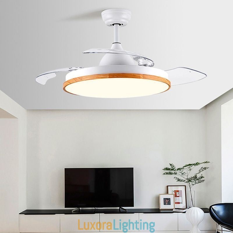 Designer Touch Decorative Modern Inverter Ceiling Fan Light Remote Control Ceiling Lamp Tricolor Dimming