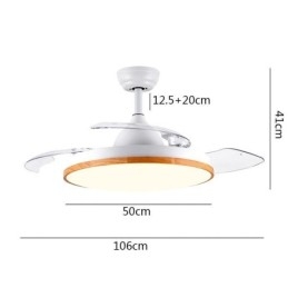 Designer Touch Decorative Modern Inverter Ceiling Fan Light Remote Control Ceiling Lamp Tricolor Dimming
