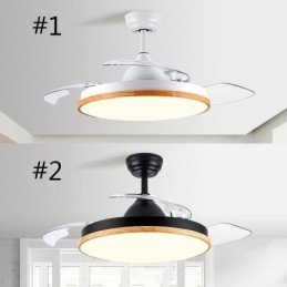 Designer Touch Decorative Modern Inverter Ceiling Fan Light Remote Control Ceiling Lamp Tricolor Dimming