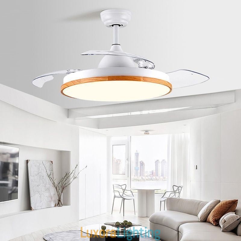 Designer Touch Decorative Modern Inverter Ceiling Fan Light Remote Control Ceiling Lamp Tricolor Dimming