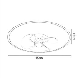 Designer Touch Decorative Macaron Ceiling Fan Light Remote Control Decor Ventilateur