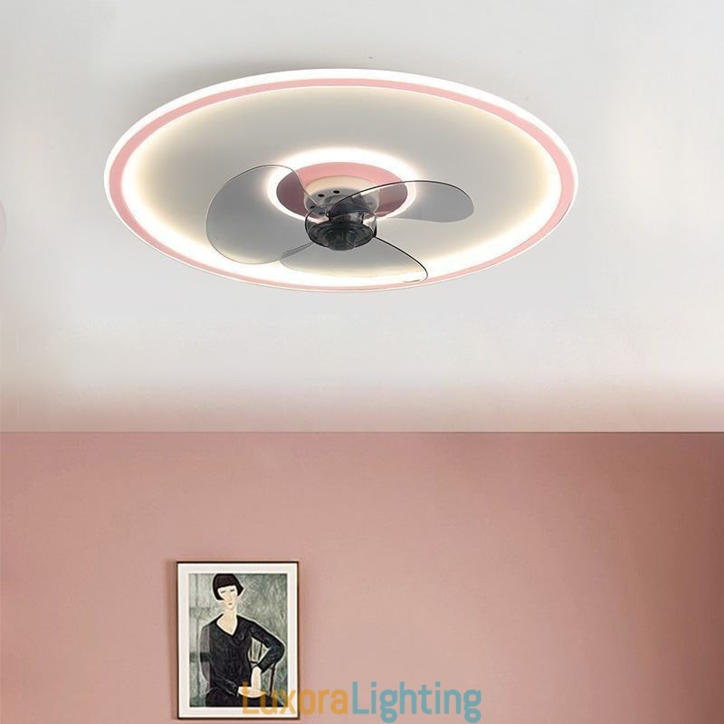 Designer Touch Decorative Macaron Ceiling Fan Light Remote Control Decor Ventilateur