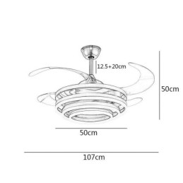 Designer Touch Decorative Creative Inverter Fan Chandelier Fan Light