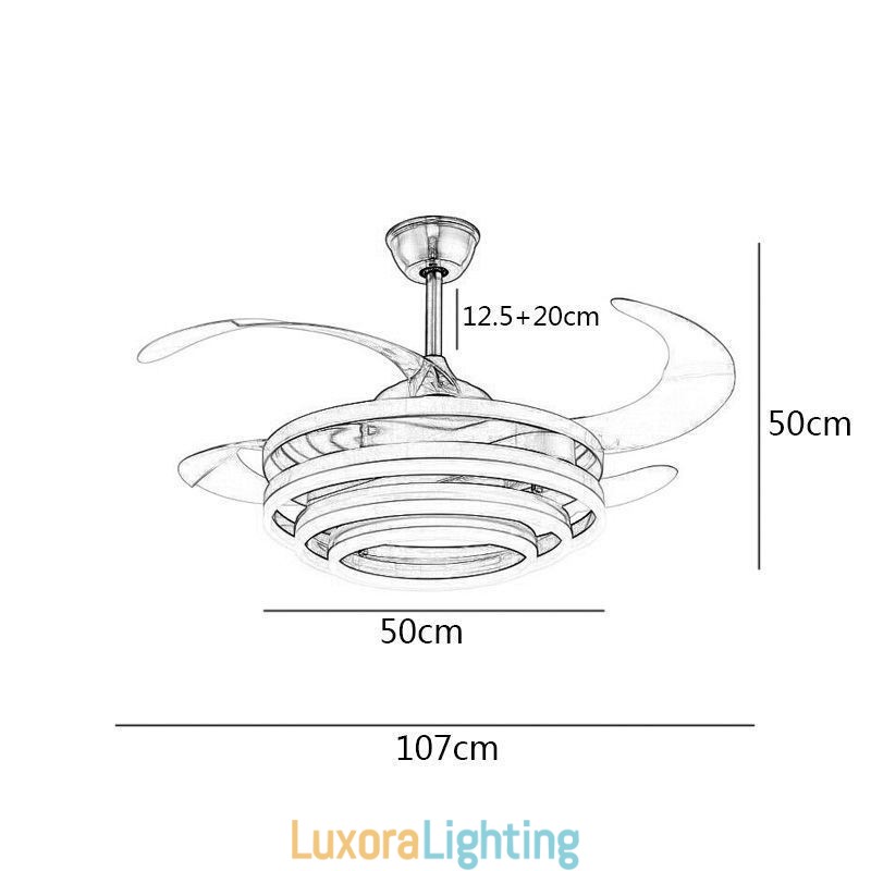 Designer Touch Decorative Creative Inverter Fan Chandelier Fan Light