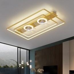 Designer Touch Decorative Modern Flush Mount Ceiling Fan With Lights Remote Control