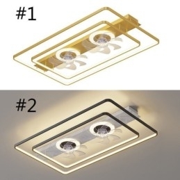 Designer Touch Decorative Modern Flush Mount Ceiling Fan With Lights Remote Control