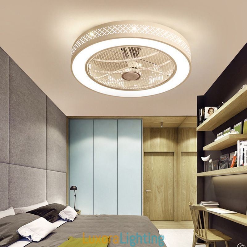 Designer Touch Decorative Ultra thin Ceiling Fan Light Invisible Ceiling Fan With Light