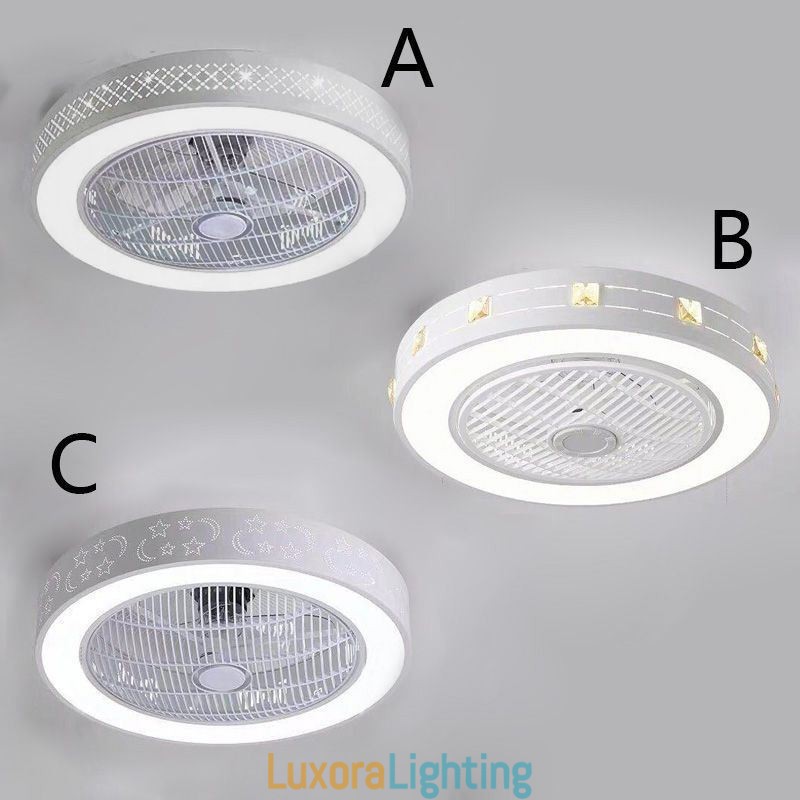 Designer Touch Decorative Ultra thin Ceiling Fan Light Invisible Ceiling Fan With Light