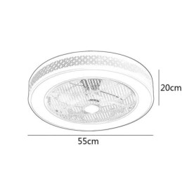 Designer Touch Decorative Ultra thin Ceiling Fan Light Invisible Ceiling Fan With Light