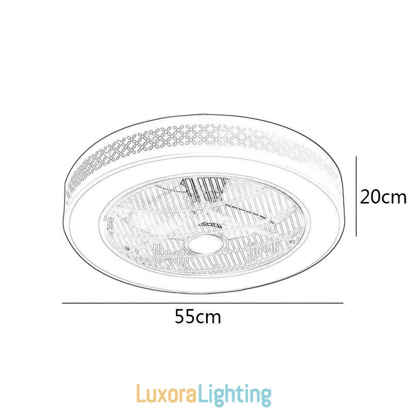 Designer Touch Decorative Ultra thin Ceiling Fan Light Invisible Ceiling Fan With Light