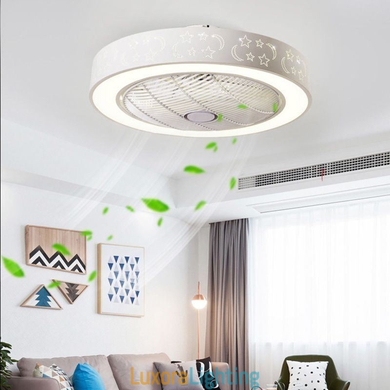 Designer Touch Decorative Ultra thin Ceiling Fan Light Invisible Ceiling Fan With Light