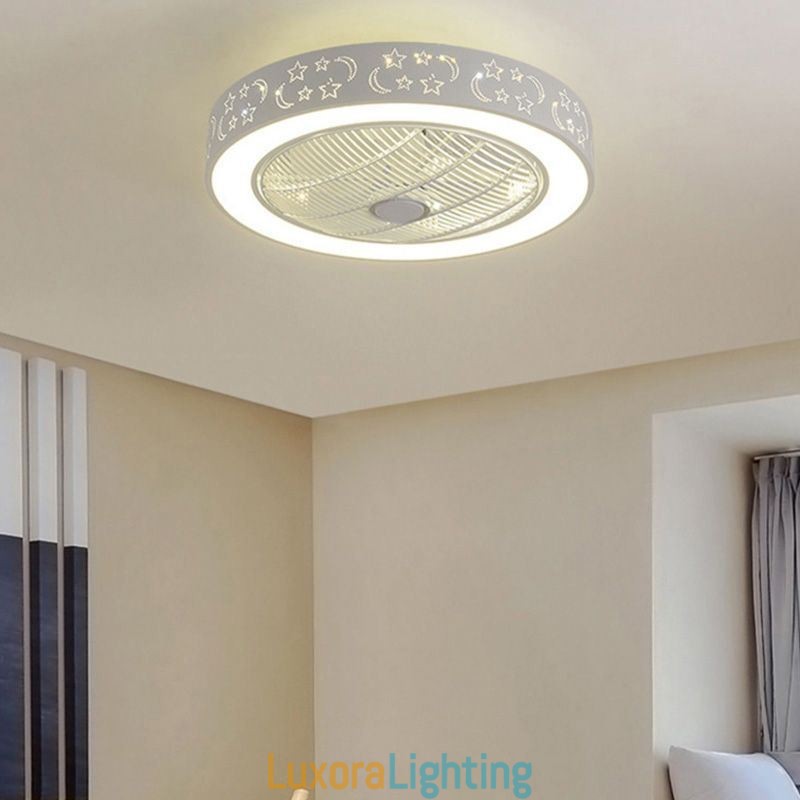 Designer Touch Decorative Ultra thin Ceiling Fan Light Invisible Ceiling Fan With Light