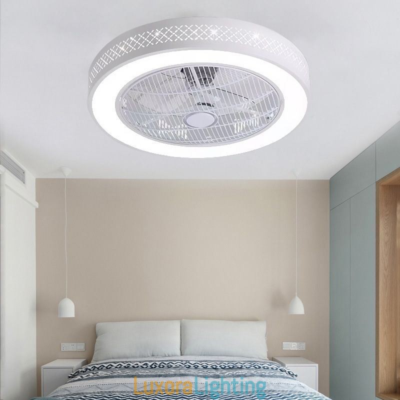 Designer Touch Decorative Ultra thin Ceiling Fan Light Invisible Ceiling Fan With Light