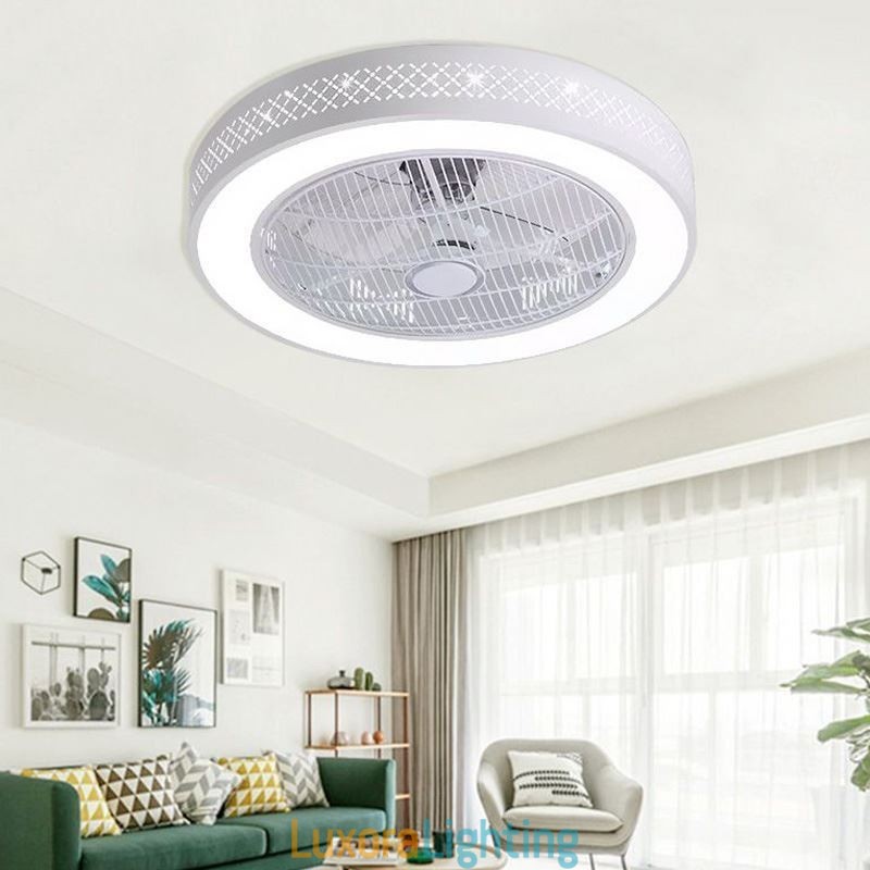Designer Touch Decorative Ultra thin Ceiling Fan Light Invisible Ceiling Fan With Light