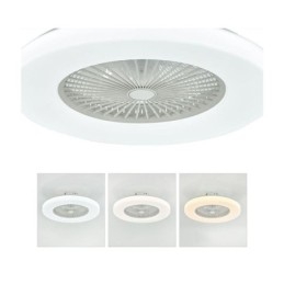 Designer Touch Decorative Fan Ceiling Light Trichromatic Dimming 3 Speed Remote Control