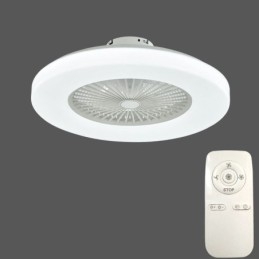 Designer Touch Decorative Fan Ceiling Light Trichromatic Dimming 3 Speed Remote Control