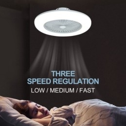 Designer Touch Decorative Fan Ceiling Light Trichromatic Dimming with Remote Control 3 Speed