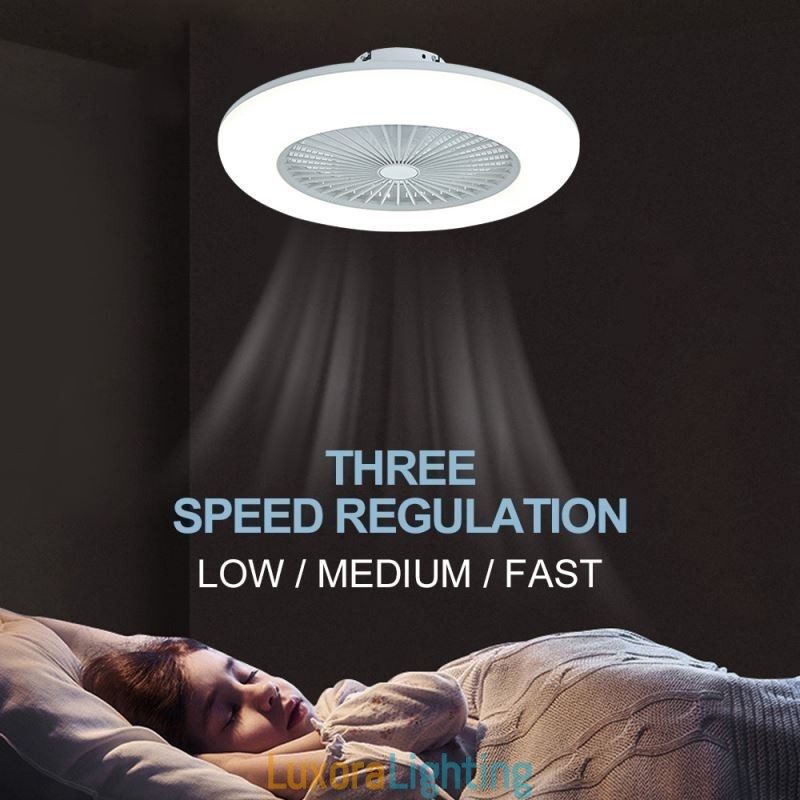 Designer Touch Decorative Fan Ceiling Light Trichromatic Dimming with Remote Control 3 Speed