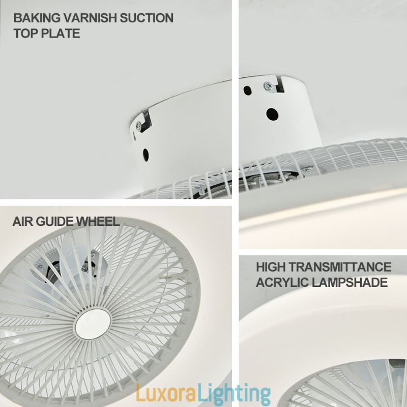 Designer Touch Decorative Fan Ceiling Light Trichromatic Dimming with Remote Control 3 Speed