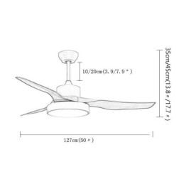 Designer Touch Decorative Ceiling Fan with Remote Control 3 Blades