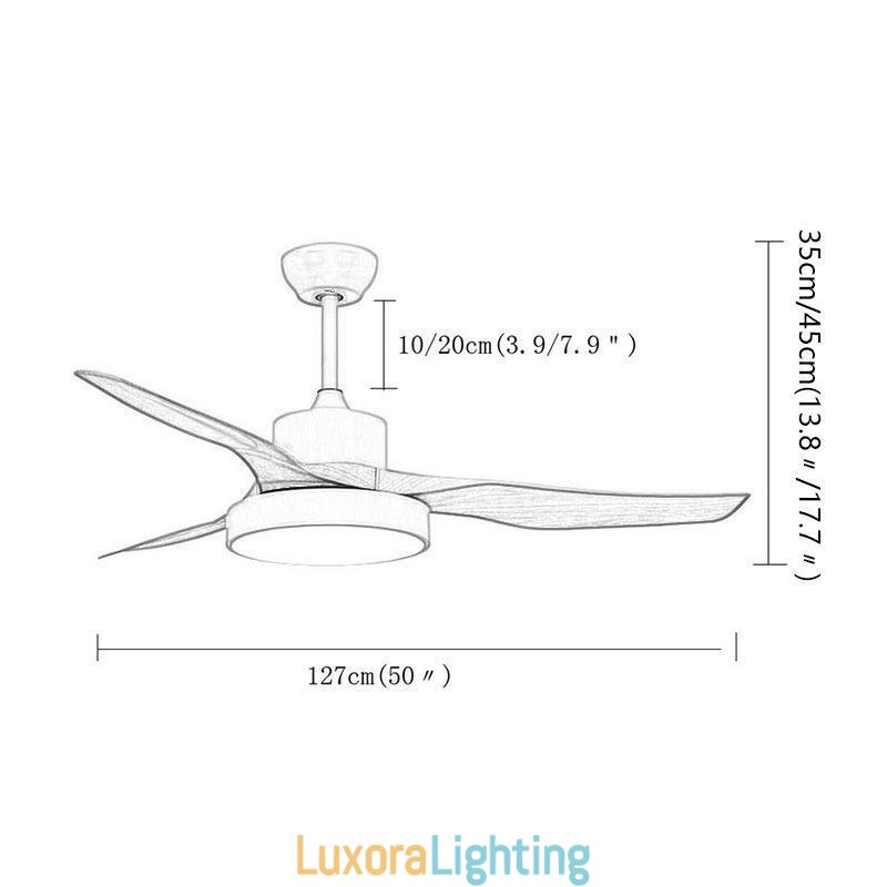 Designer Touch Decorative Ceiling Fan with Remote Control 3 Blades
