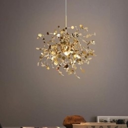Designer Touch Decorative 3 Lights Chandelier Light Stainless Steel Pendant Lighting Ceiling Light Fixture