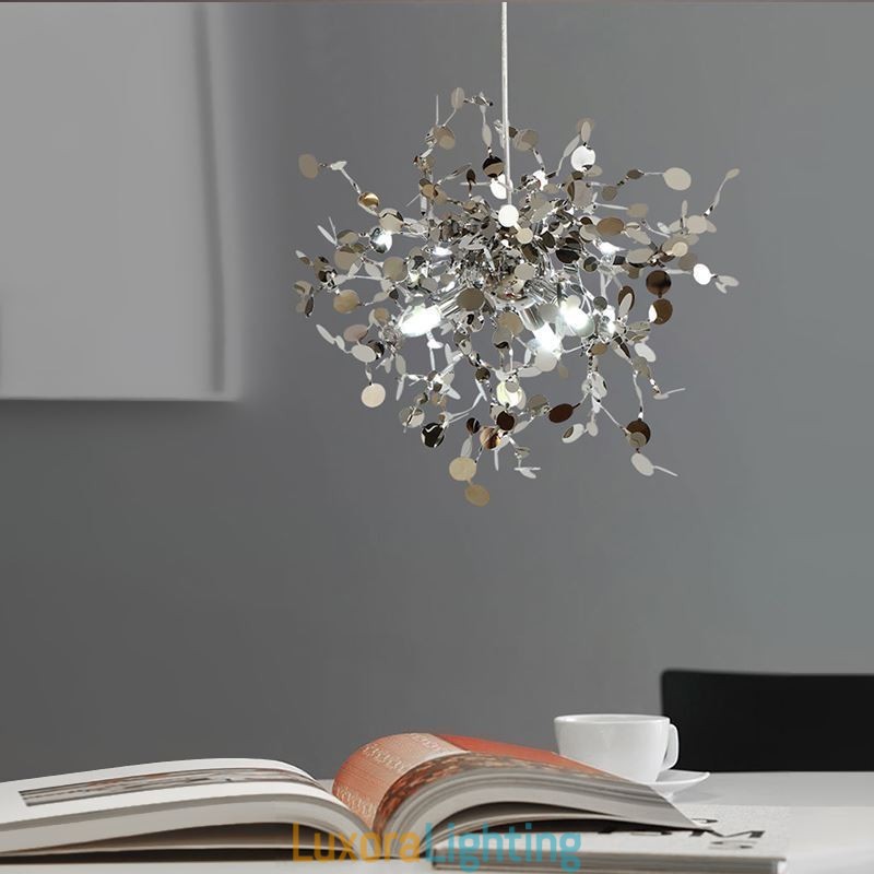 Designer Touch Decorative 3 Lights Chandelier Light Stainless Steel Pendant Lighting Ceiling Light Fixture