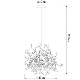 Designer Touch Decorative 3 Lights Chandelier Light Stainless Steel Pendant Lighting Ceiling Light Fixture