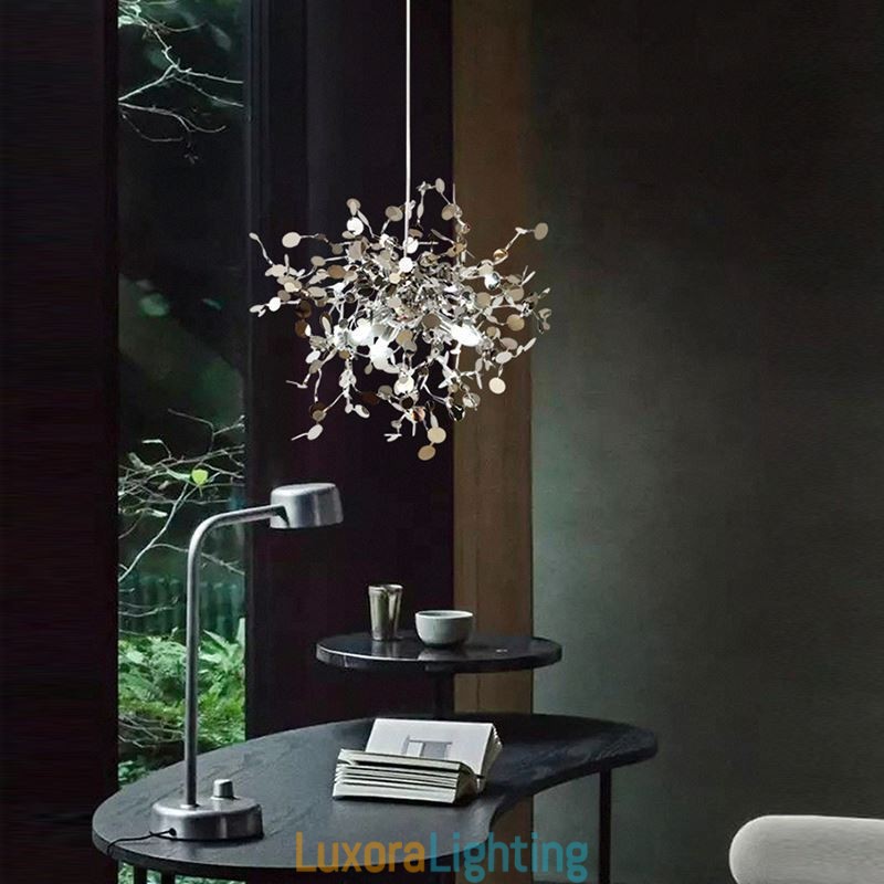 Designer Touch Decorative 3 Lights Chandelier Light Stainless Steel Pendant Lighting Ceiling Light Fixture