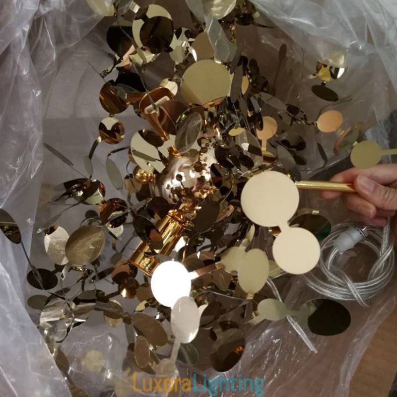 Designer Touch Decorative 3 Lights Chandelier Light Stainless Steel Pendant Lighting Ceiling Light Fixture