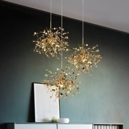 Designer Touch Decorative Sequin Chandelier Stainless Steel Pendant Lighting Dining