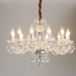 Designer Touch Decorative Transparent Crystal Chandelier European Luxury Decrative Ceiling Light