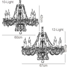 Designer Touch Decorative Transparent Crystal Chandelier European Luxury Decrative Ceiling Light