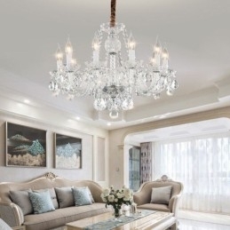 Designer Touch Decorative Transparent Crystal Chandelier European Luxury Decrative Ceiling Light