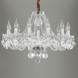 Designer Touch Decorative Transparent Crystal Chandelier European Luxury Decrative Ceiling Light