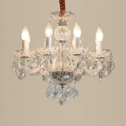 Designer Touch Decorative European Clear Crystal Chandelier Glass Light Body 8 Lights