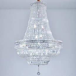 Designer Touch Decorative Retro Crystal Chandelier American Luxury Crystal Ceiling Light With 18 Lights