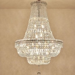 Designer Touch Decorative Retro Crystal Chandelier American Luxury Crystal Ceiling Light With 18 Lights