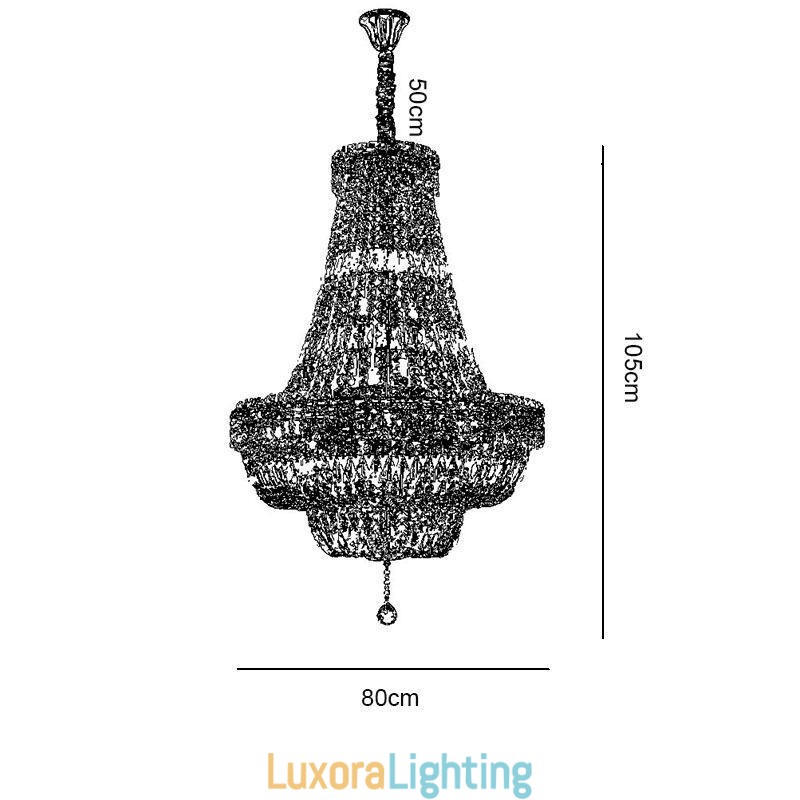 Designer Touch Decorative Retro Crystal Chandelier American Luxury Crystal Ceiling Light With 18 Lights