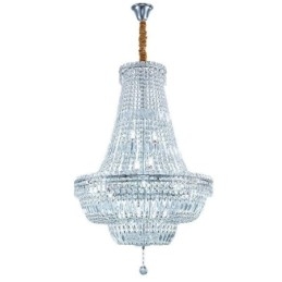 Designer Touch Decorative Retro Crystal Chandelier American Luxury Crystal Ceiling Light With 18 Lights