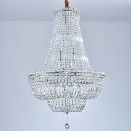 Designer Touch Decorative Retro Crystal Chandelier American Luxury Crystal Ceiling Light With 18 Lights