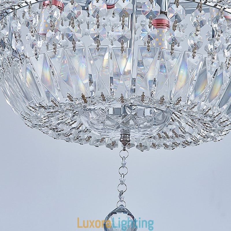 Designer Touch Decorative Retro Crystal Chandelier American Luxury Crystal Ceiling Light With 18 Lights
