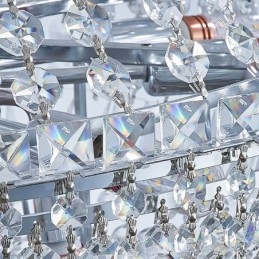 Designer Touch Decorative Retro Crystal Chandelier American Luxury Crystal Ceiling Light With 18 Lights